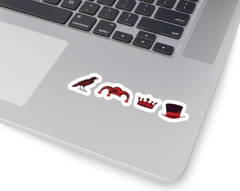 Heartless Icons, Marissa Meyer, Bookish, Book Merch, Popular Now, Booktok, Bookstagram, YA Books, Gift for Book Lover, Kiss-Cut Stickers