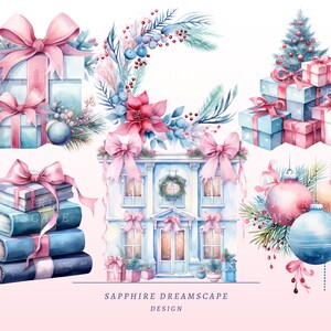 50 Pastel Christmas Clipart, High Quality Transparent Pngs, Instant ...