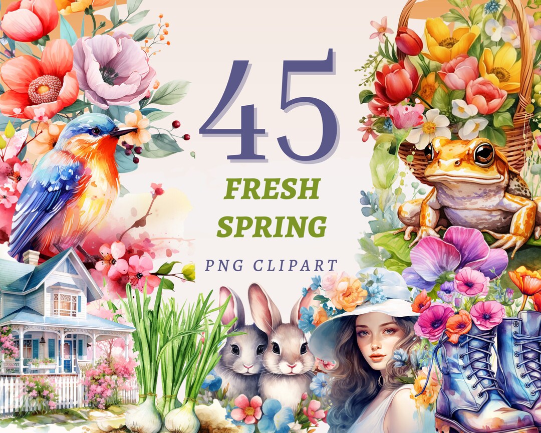 45 Fresh Spring Clipart, High Quality Transparent Pngs, Instant ...