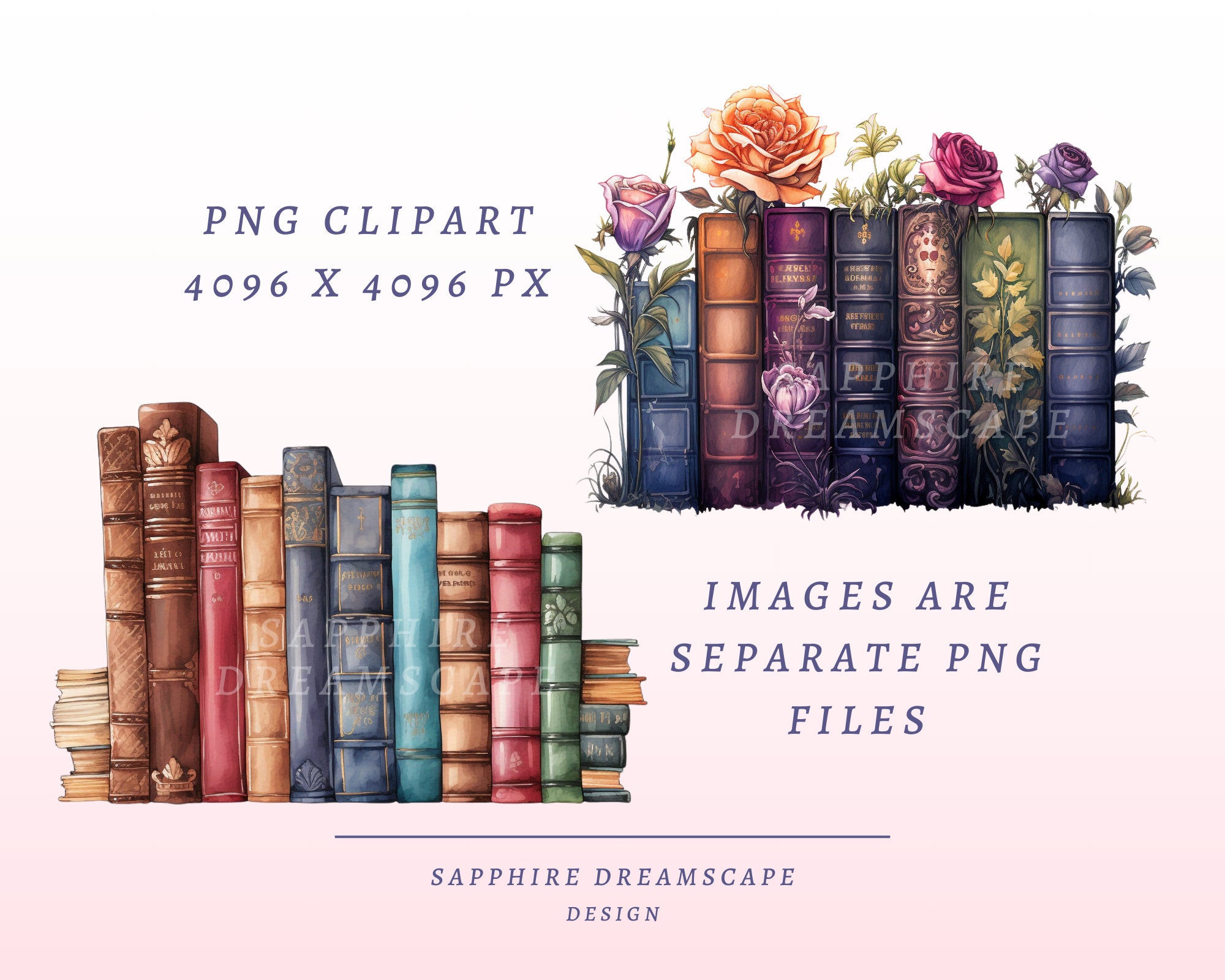 50 Book Border Clipart, High Quality Transparent Pngs, Instant Download ...