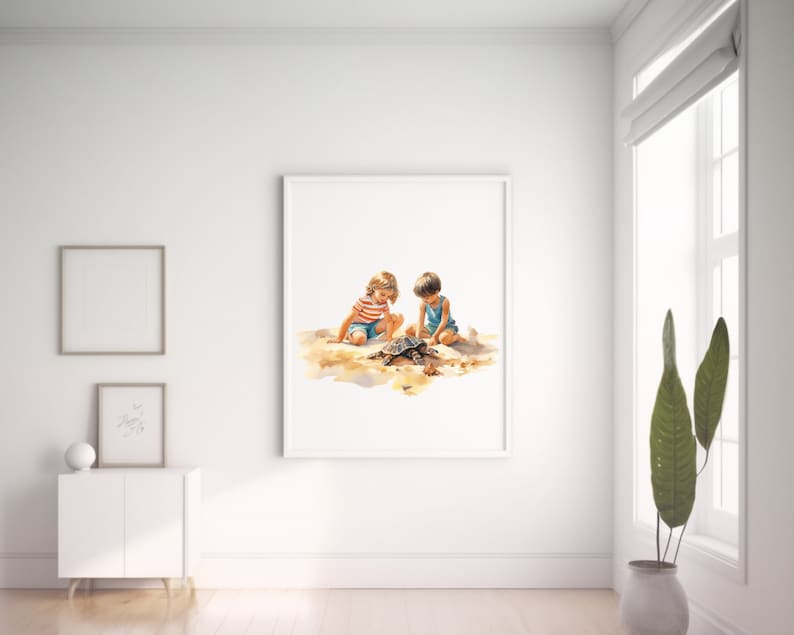 40 akwarelowych klipartów z plażą, wysokiej jakości przezroczyste pliki PNG, natychmiastowe pobranie, do użytku komercyjnego – czas letni, pakiet letni, plaża do druku zdjęcie 10