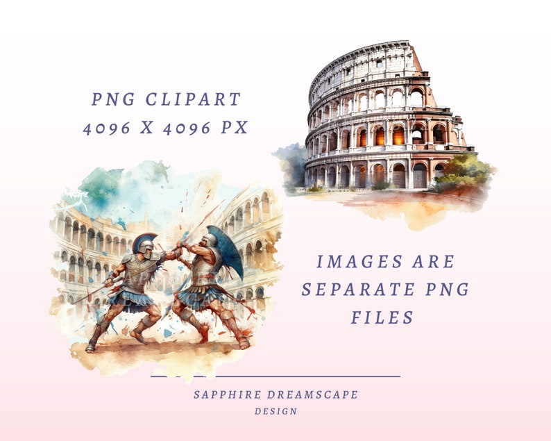 20 Ancient Rome Clipart, Hoge kwaliteit transparante PNGs, Instant Download, Commercieel gebruik Romeinse Rijk, Legionair ontwerpen voor afdrukken afbeelding 2