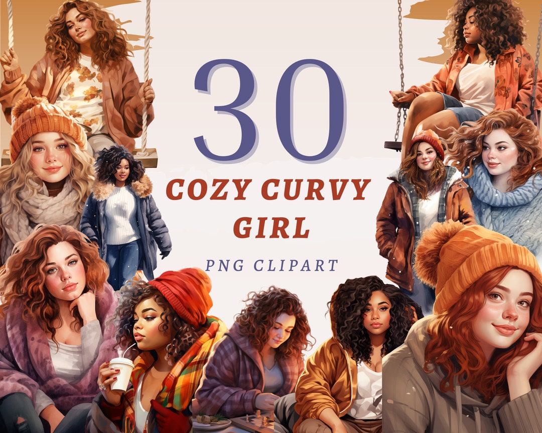 30 Cozy Curvy Girl Clipart, High Quality Transparent Pngs, Instant ...
