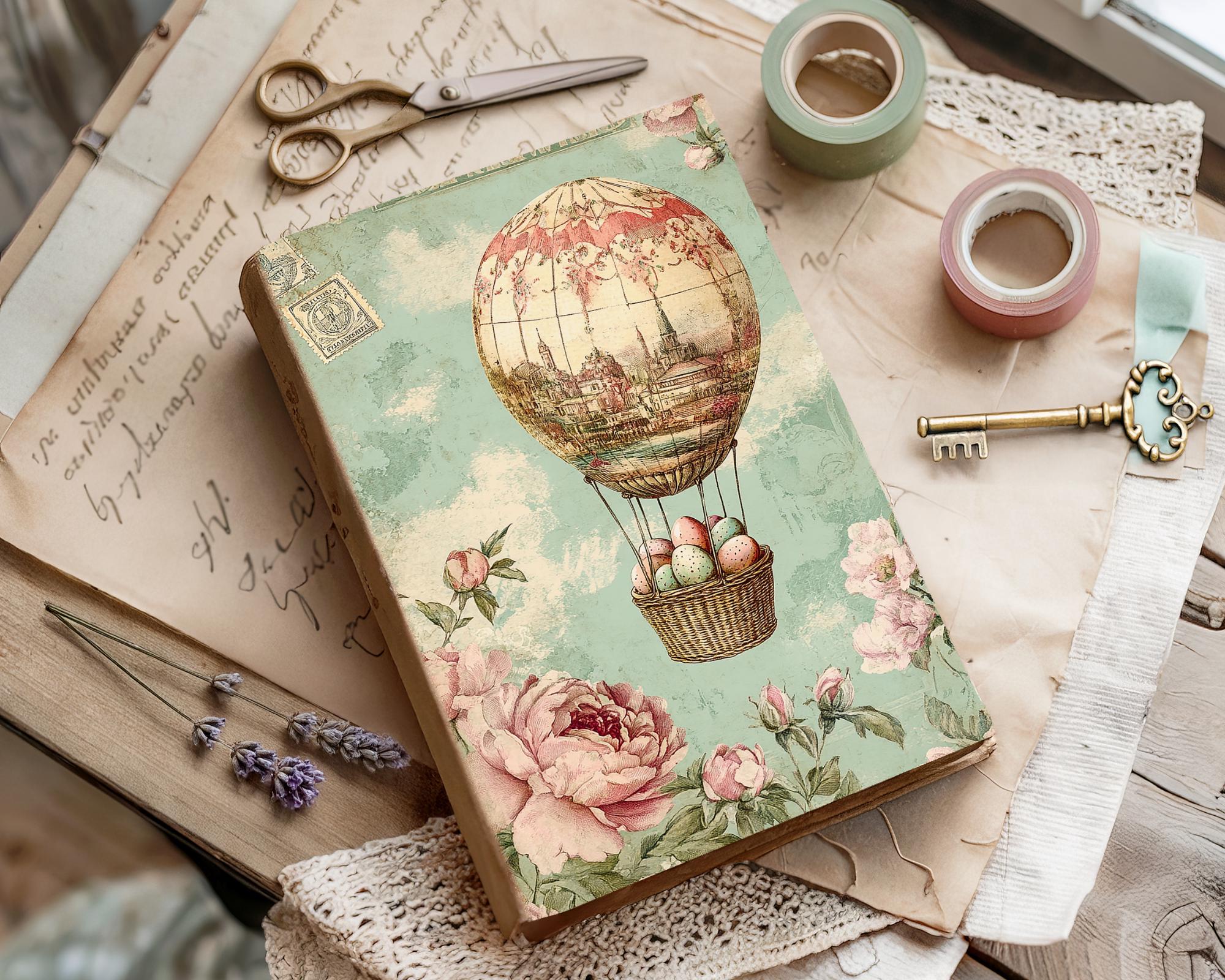 Vintage Easter Junk Journal Pages, Whimsical Spring Ephemera, Digital ...