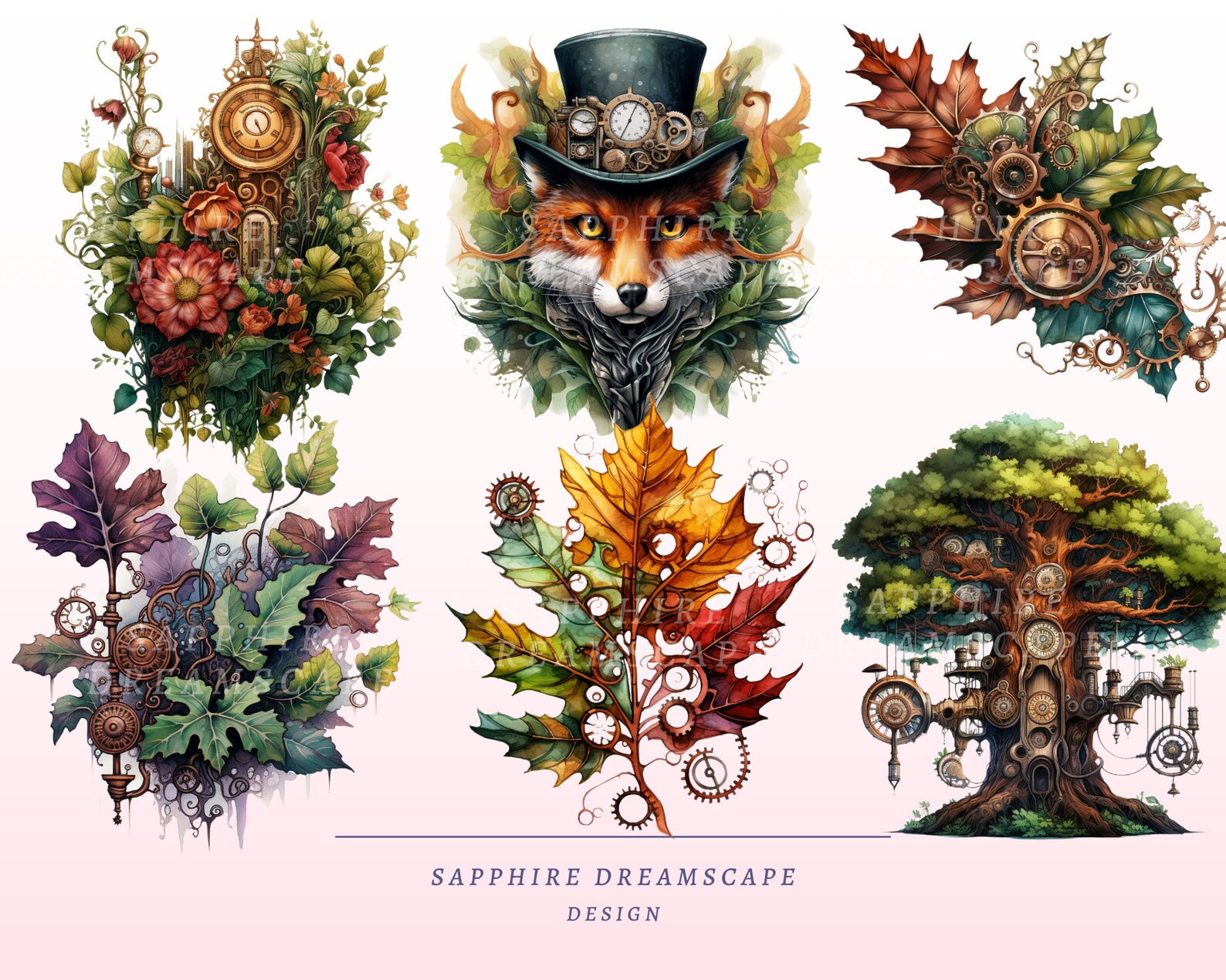 Steampunk Style Tree 35 Steampunk Forest Clipart, High Quality Transparent Pngs, Instant ...