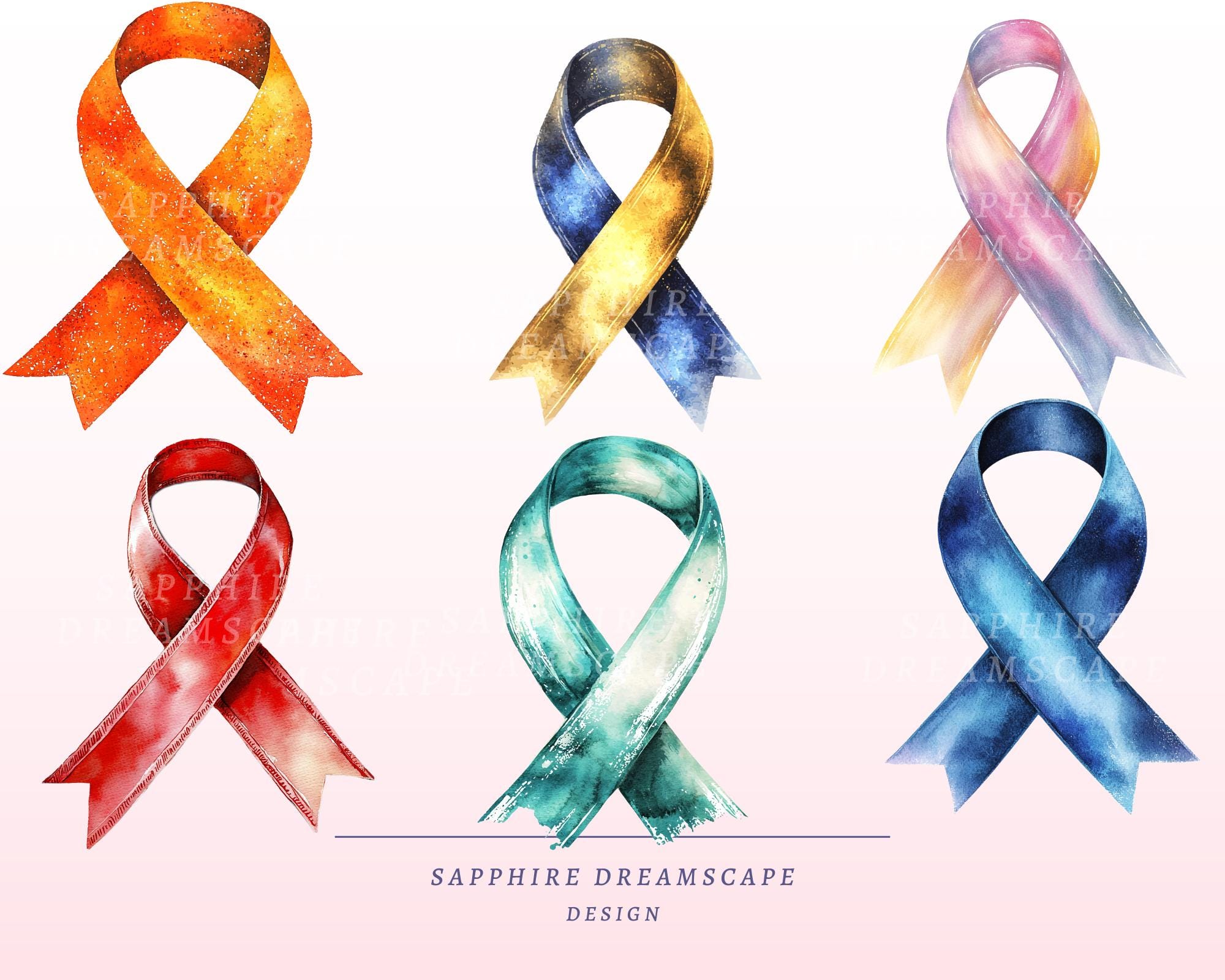 40 Awareness Ribbons Clipart, High Quality Transparent Pngs, Instant ...