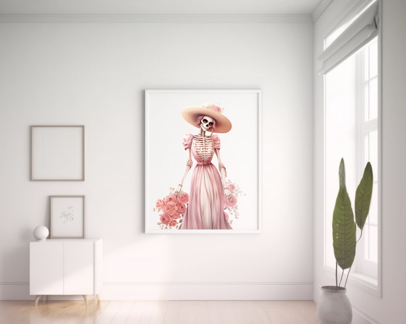 40 pastellfärgade Día de Los Muertos Clipart, högkvalitativa transparenta PNG-bilder, omedelbar nedladdning, kommersiell användning - Day of the dead-paket, boho-tryck bild 10
