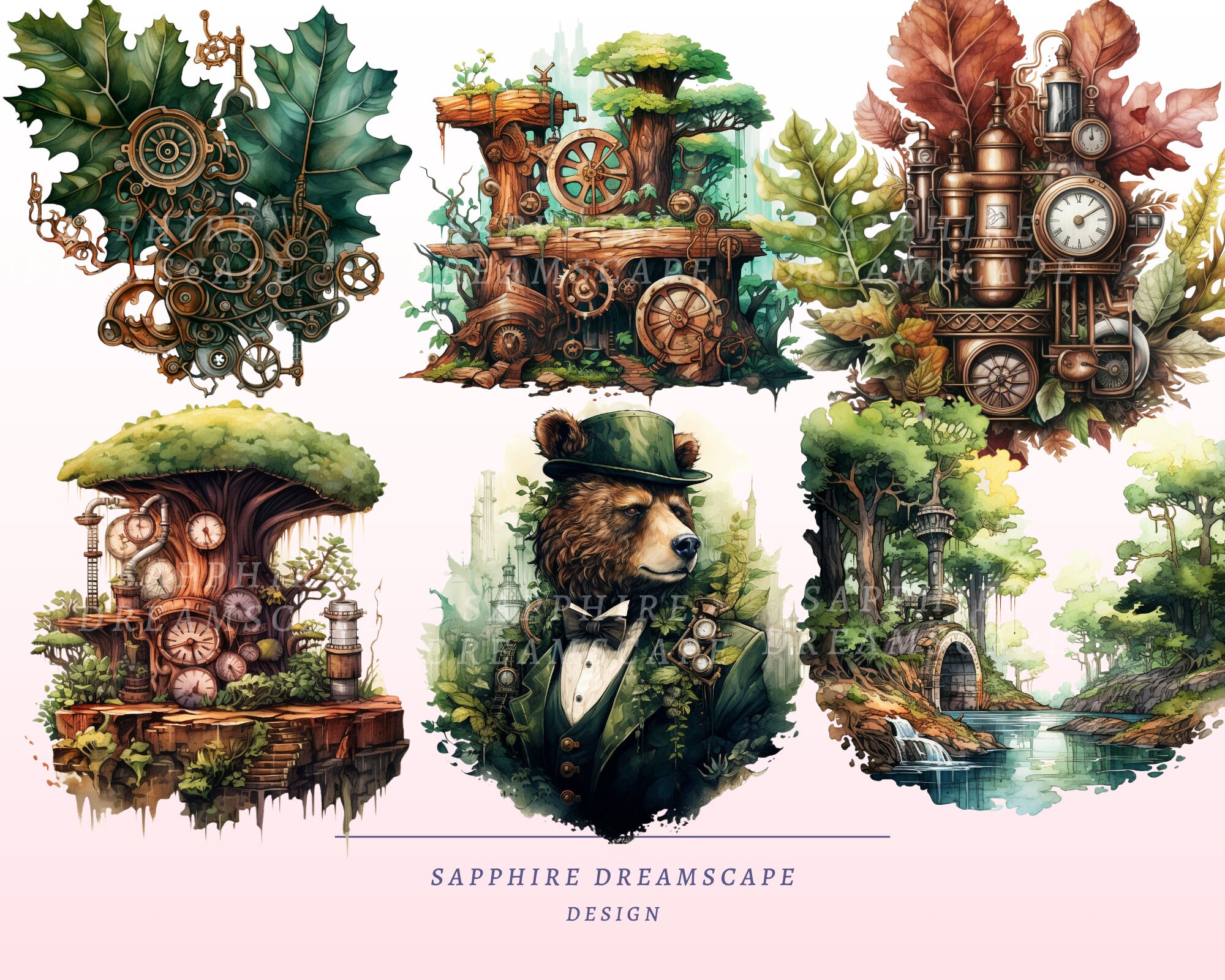 35 Steampunk Forest Clipart, High Quality Transparent Pngs, Instant ...