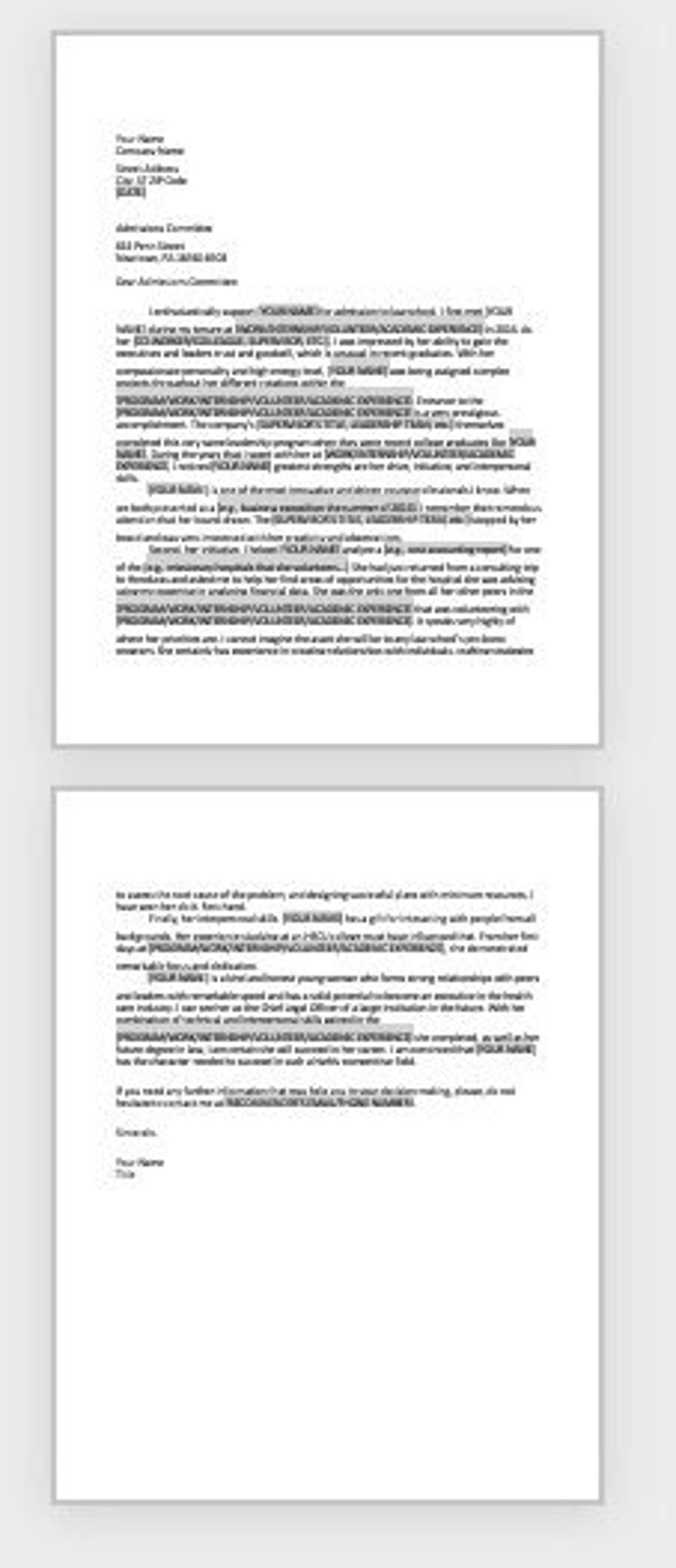 law-school-recommendation-letter-template-etsy
