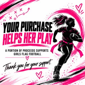 She Calls The Play Girls Flag Football Shirt, Pink Football Graphic Tee for Women and Youth, Game Day Gift for Sports Moms and Players image 17