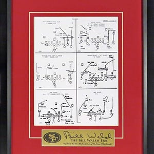San Francisco 49ers &quot;Playbook Page&quot; Framed Display (Engraved Series)