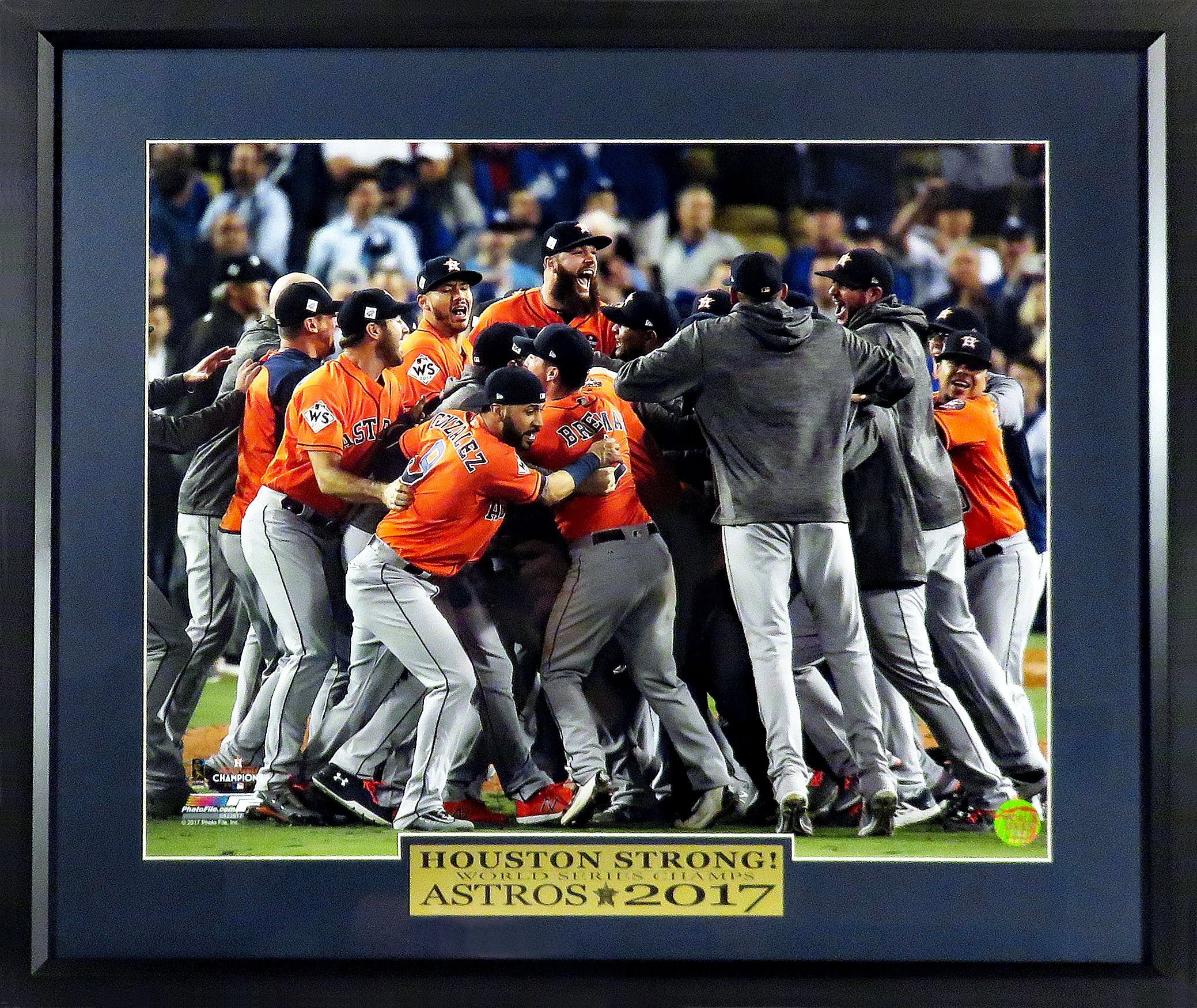 Carlos Correa Houston Astros Fanatics Authentic 2017 MLB World Series  Champions Autographed Majestic World Series Orange