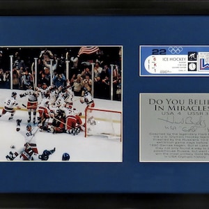 USA Hockey 1980&quot;Miracle on Ice&quot; Framed Photo Framed (Engraved Series)