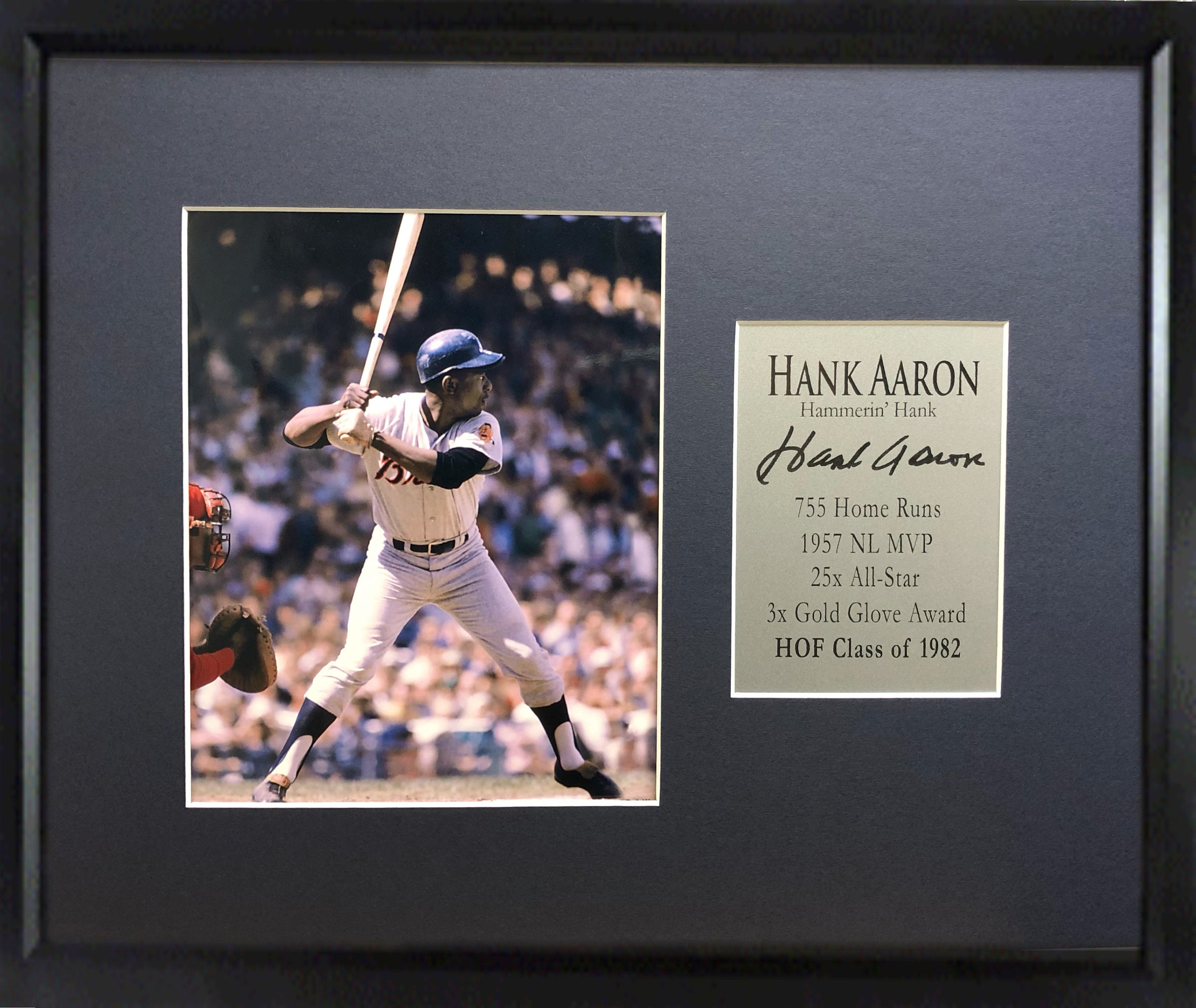 Hank Aaron Signed Braves Commemorative Jersey Inscribed 755 (PSA