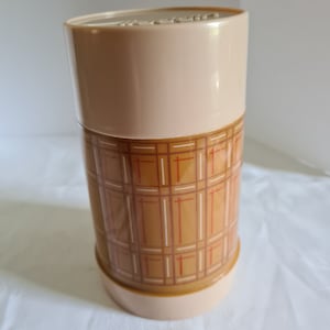 Aladdin Vintage Best Buy Thermos Bottle Brown Plaid
