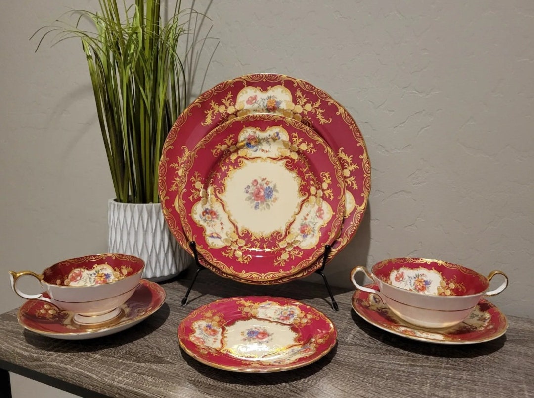 Rare Aynsley Paramount China Dinner Set, Made in England Etsy