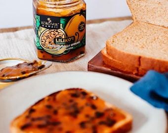 Hawaiian Lilikoi Passion Fruit Jam: Organic Vegan Preserve Made in Hawaii