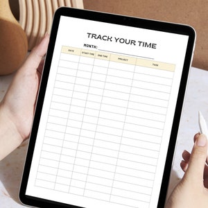 Printable Overtime Work log tracker- Project management and hour log