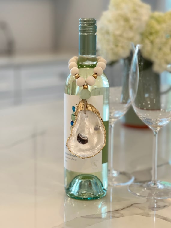 Wine bottle charm rings clearance
