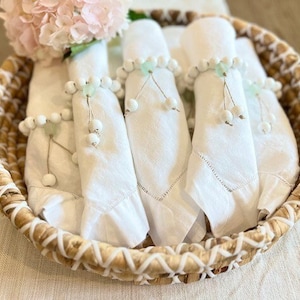 Coastal Sea Glass Napkin Rings