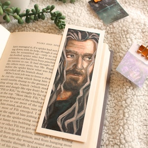Dwarf King | Art Print of Hand-painted Fantasy Bookmark