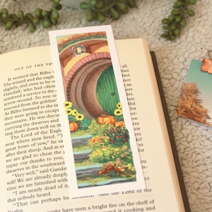 Autumn Shire Bookmark | Art Print of Hand-painted Fantasy Bookmark