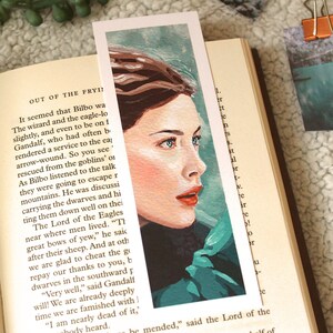Elven Princess | Art Print of Hand-painted Fantasy Bookmark