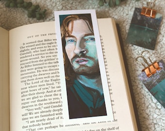 Noble Captain | Art Print of Hand-painted Fantasy Bookmark