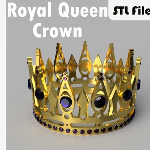 Queens Crown STL 3D Print File