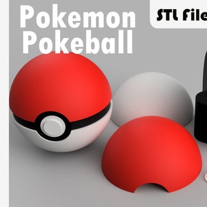 Pokemon Pokeball STL 3D printbestand