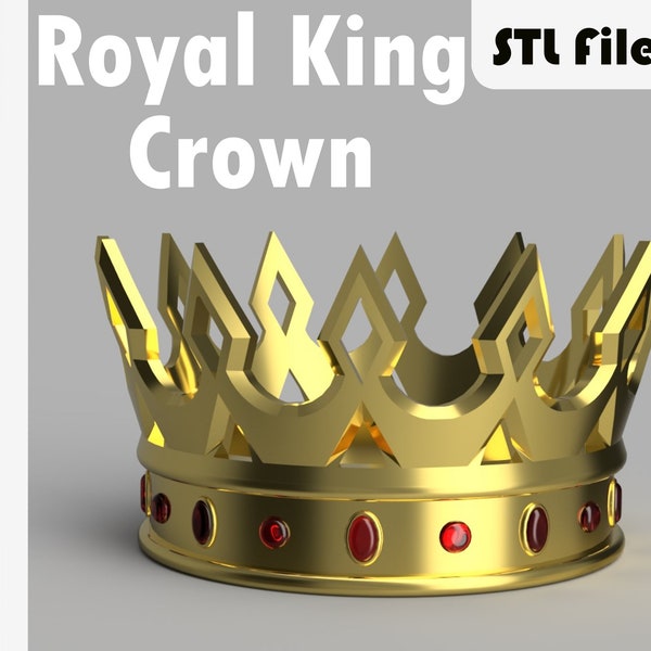 Kings Crown STL 3D Print File