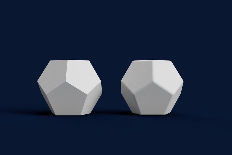 Dnd Dice Set Blank Faces STL 3D Print File - Etsy