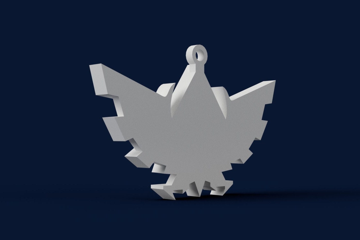 Triforce 3D Print File Legend of Zelda Keychain STL Model Etsy