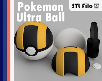 Pokemon Ultra Ball STL 3D Print File