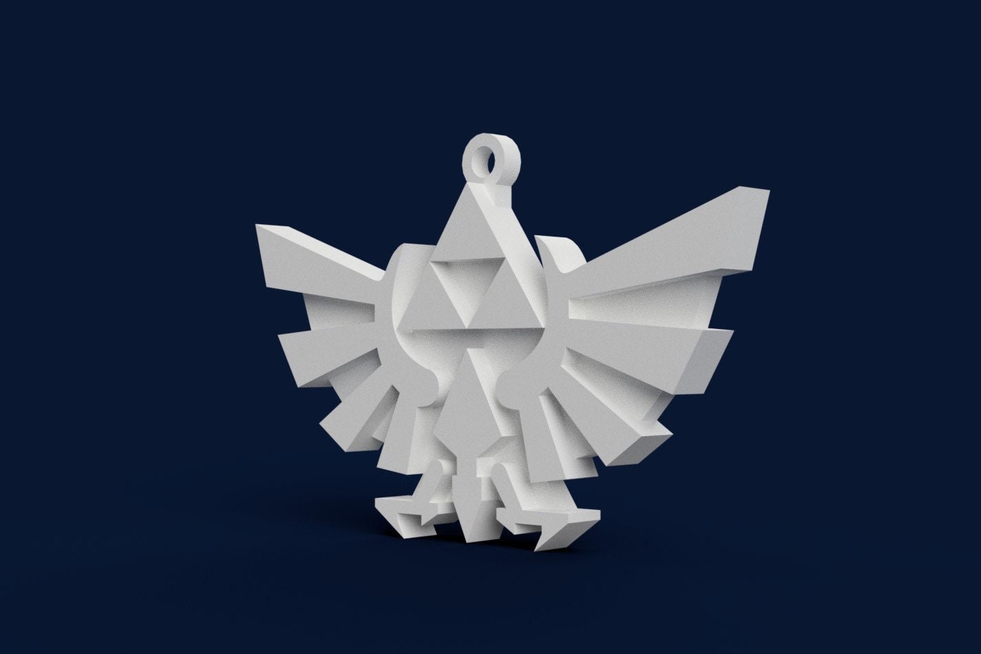 Triforce 3D Print File Legend of Zelda Keychain STL Model Etsy