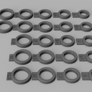 Ring Sizer Set STL 3D Print File - Etsy