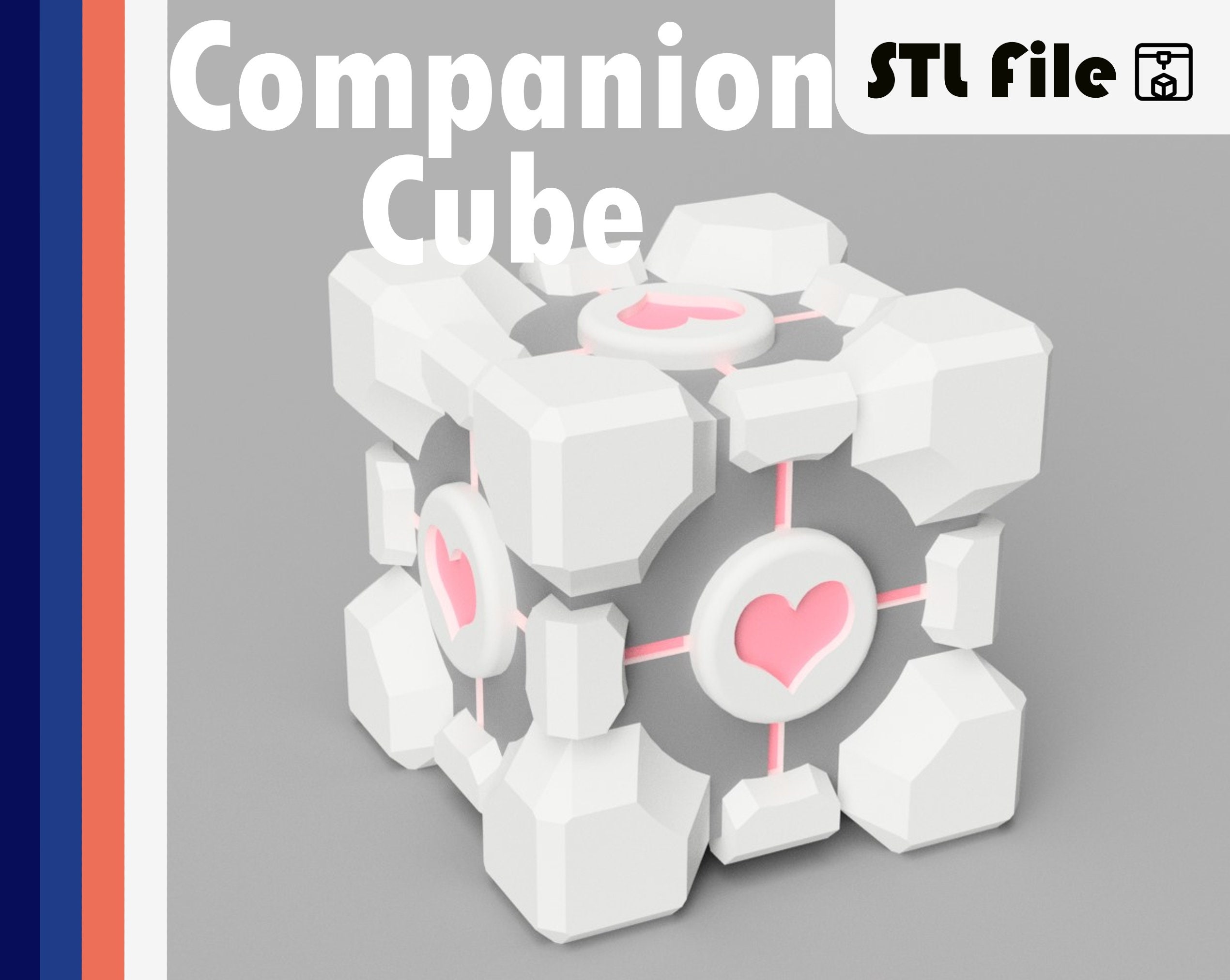 Portal Original Companion Cube Inflatable Ottoman 