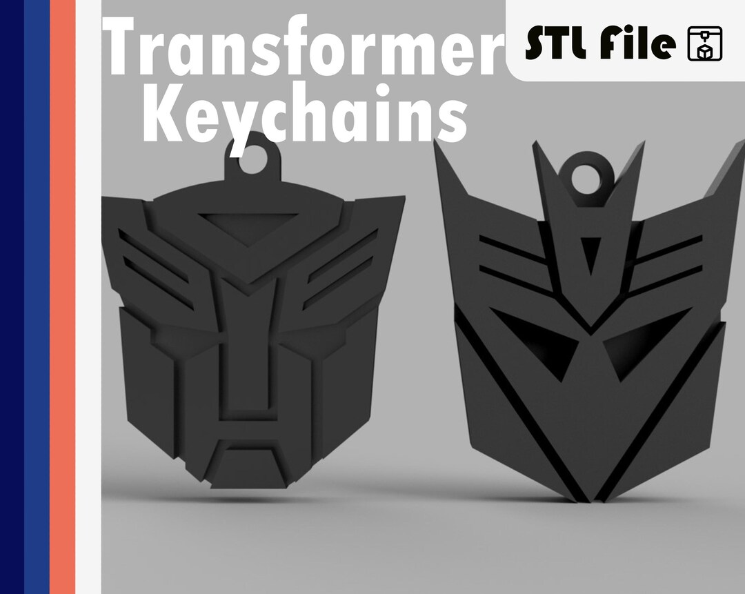 Transformers Keychain Bundle STL 3D Print File Etsy