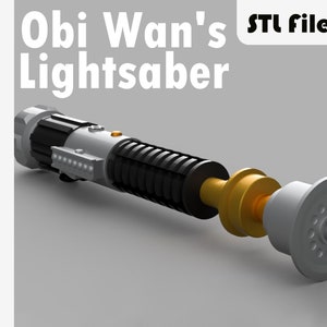 Obi Wan Lightsaber STL 3D Print File