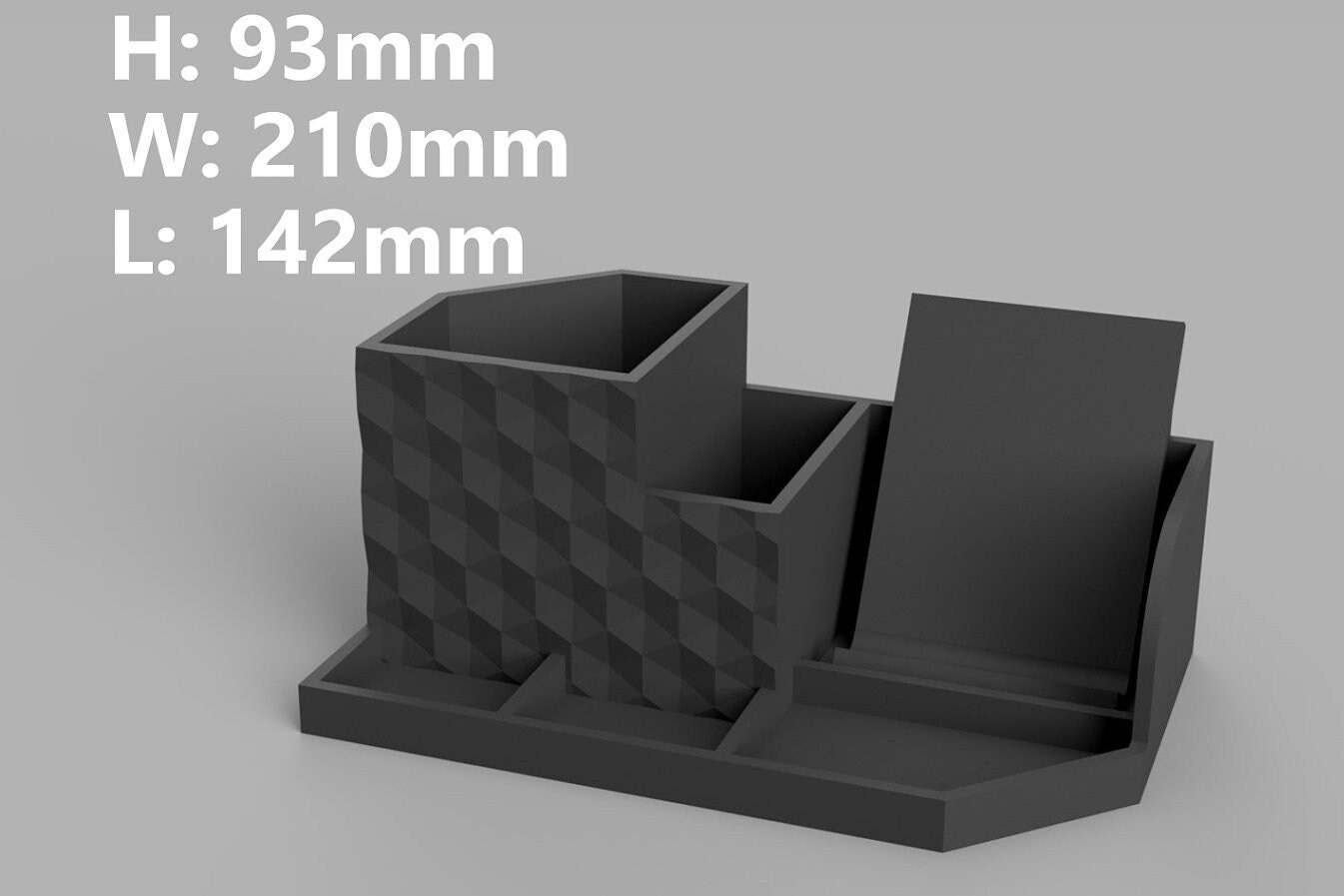 Desk Organizer STL 3D Ptint File Etsy