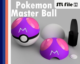 Pokemon Master Ball 3D Print File STL