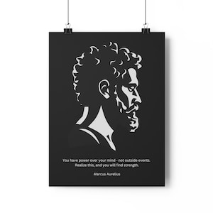 Marc Aurel Zitat Poster - Stoische Philosophie