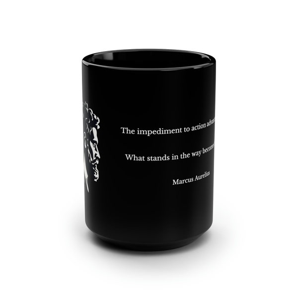 Marcus Aurelius 'The Obstacle Is the Way'  - Premium Large  Mug Perfect for Stoic Coffee Lovers