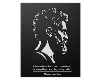 Marcus Aurelius väggposter - Stoisk väggkonst
