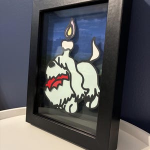 Pokémon: Greavard 5x7 Shadowbox