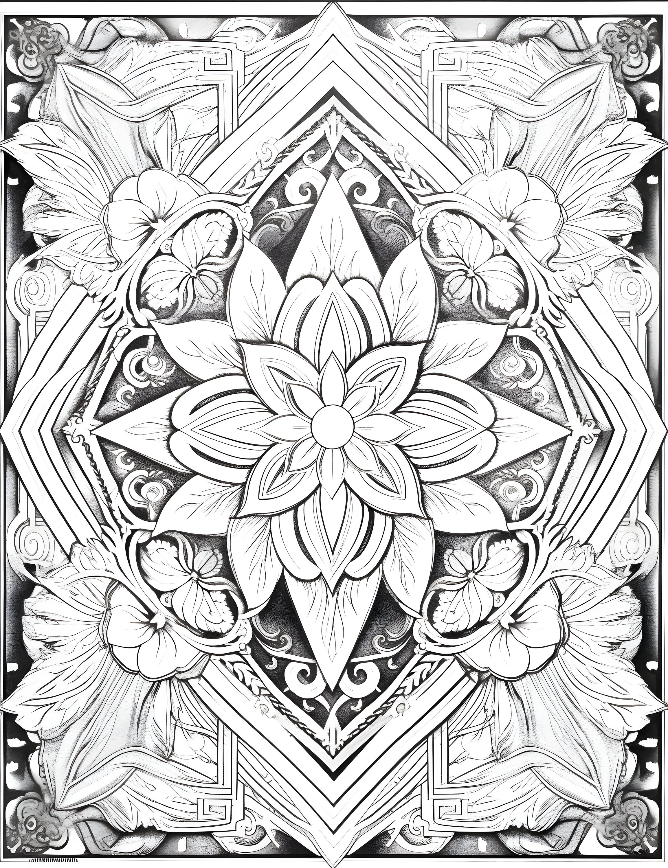 ADULT COLORING PAGES Celtic Knots and Flowers Moderate to Intricate ...