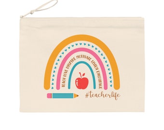 Teacher Rainbow Pencil Case