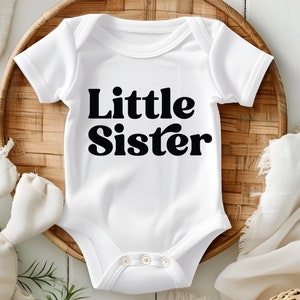 Little  Sister Shirt, Cute Little   Sister Toddler Shirt, Retro Little   Sister Tee ,Middle Sis Gift, Toddler Shirt, Toddler Cute Sister Tee