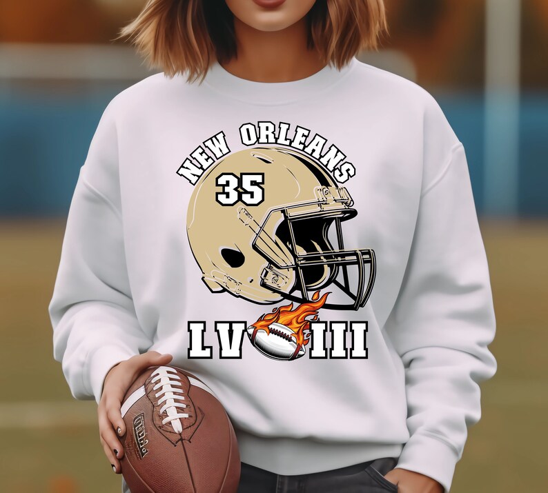 Super Bowl LVIII Tshirt New Orleans Football Team Shirt,game Day Tee