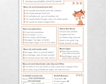 ADHD Cheat Sheet for Kids – Executive Function, Therapy and Coaching Help – Reference and Resources for Neurodivergence